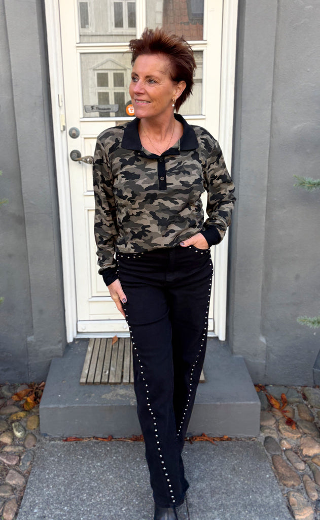 Say INA Copenhagen Polo / Bluse - Pamela - Camouflage