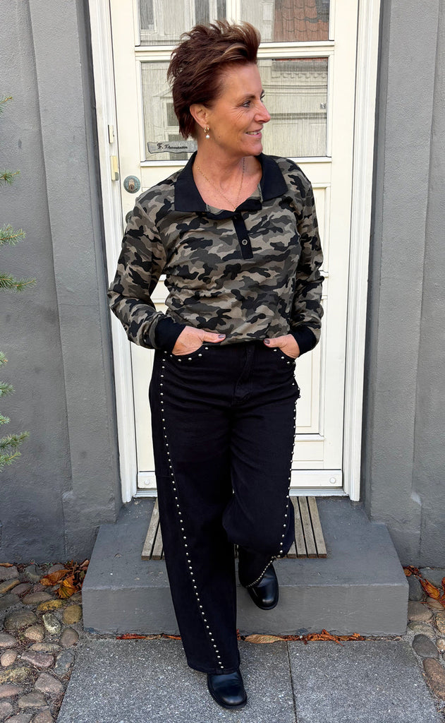 Say INA Copenhagen Polo / Bluse - Pamela - Camouflage