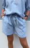 Say INA Copenhagen Shorts - Alba - Blue Striped