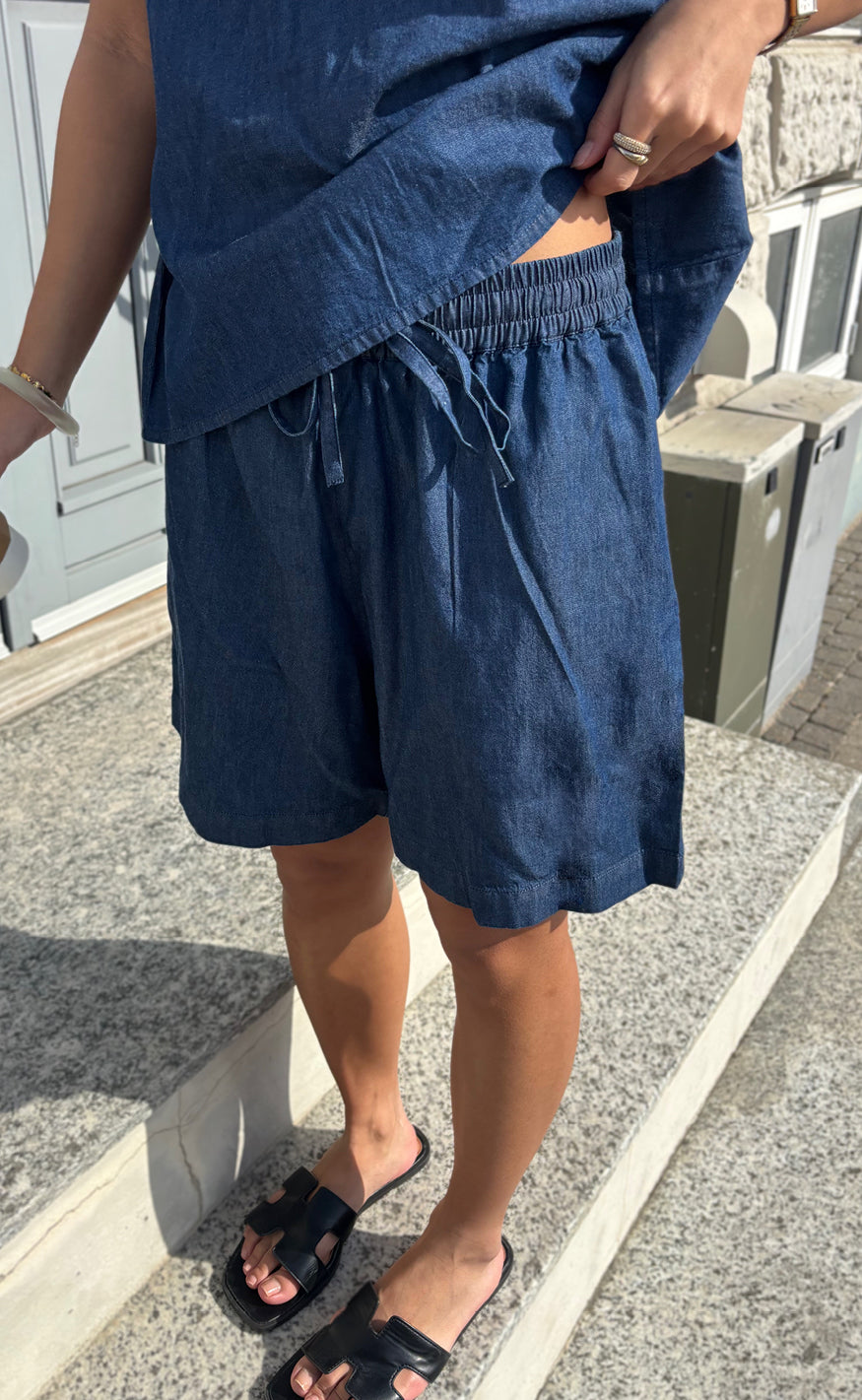 Say INA Copenhagen Shorts - Detia - Denim Blue