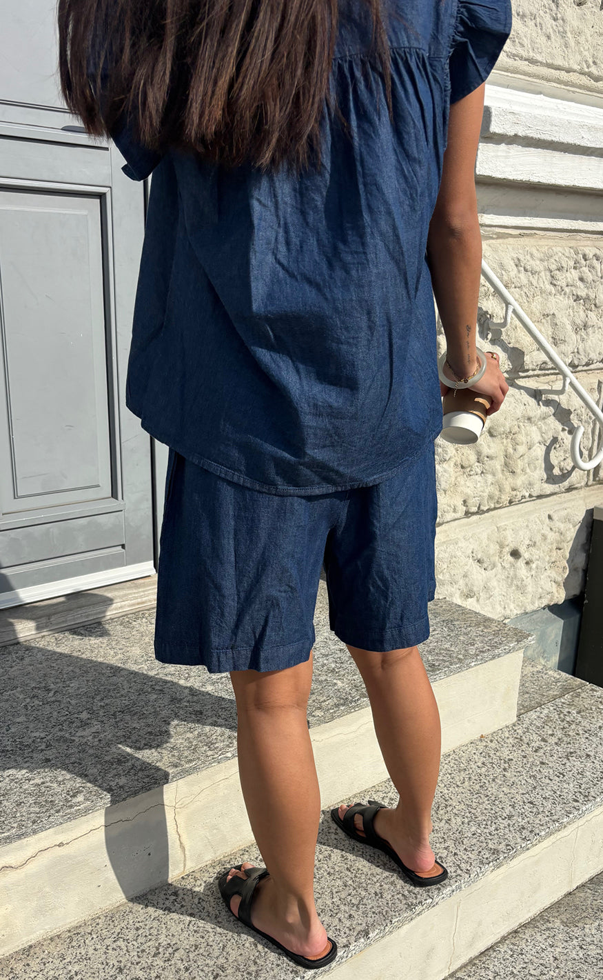 Say INA Copenhagen Shorts - Detia - Denim Blue