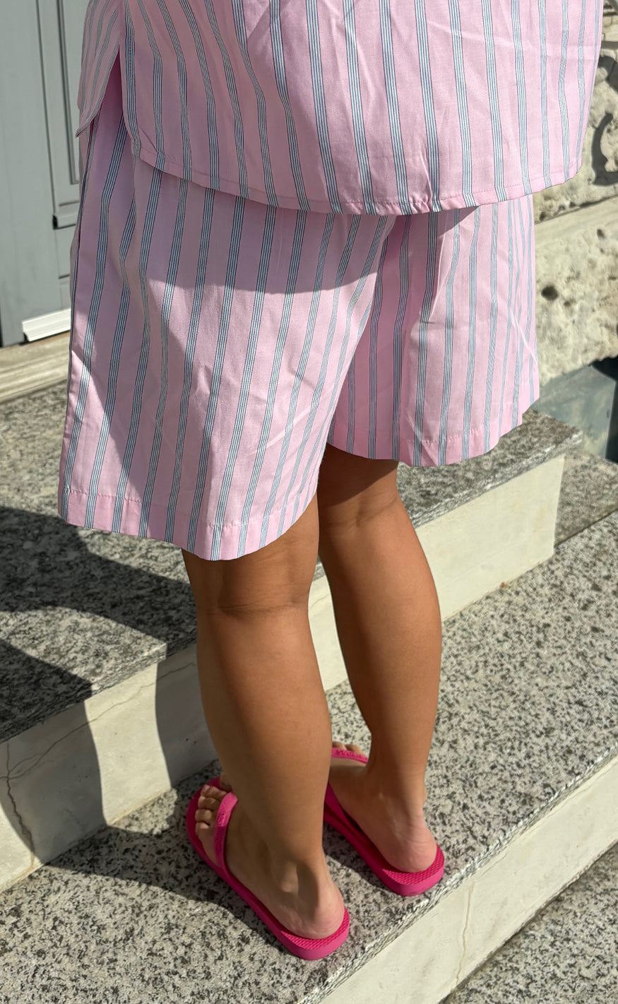Say INA Copenhagen Shorts - Marika - Pink Striped