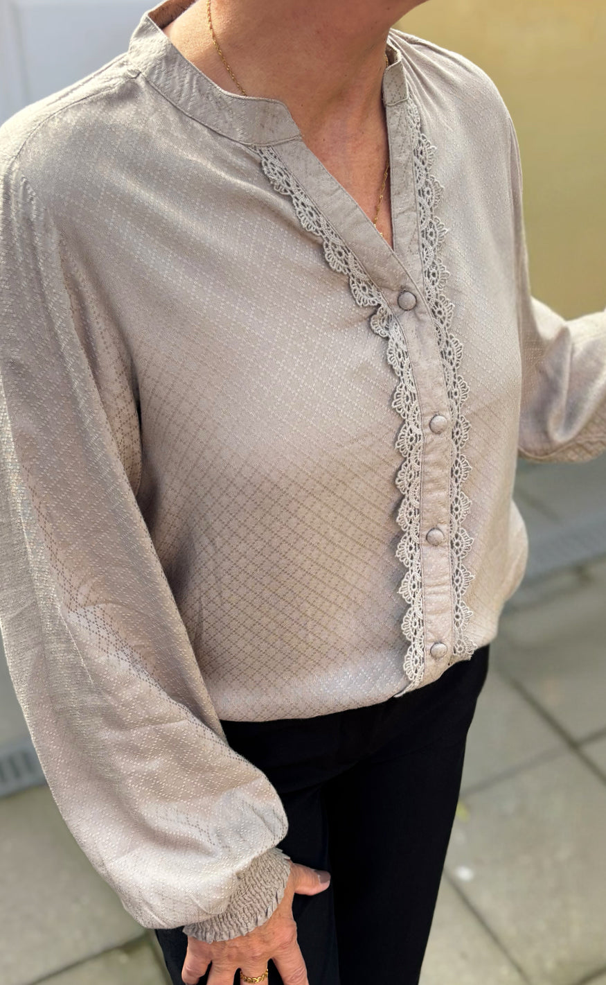 Say INA Copenhagen Skjorte - Malou - Greyish