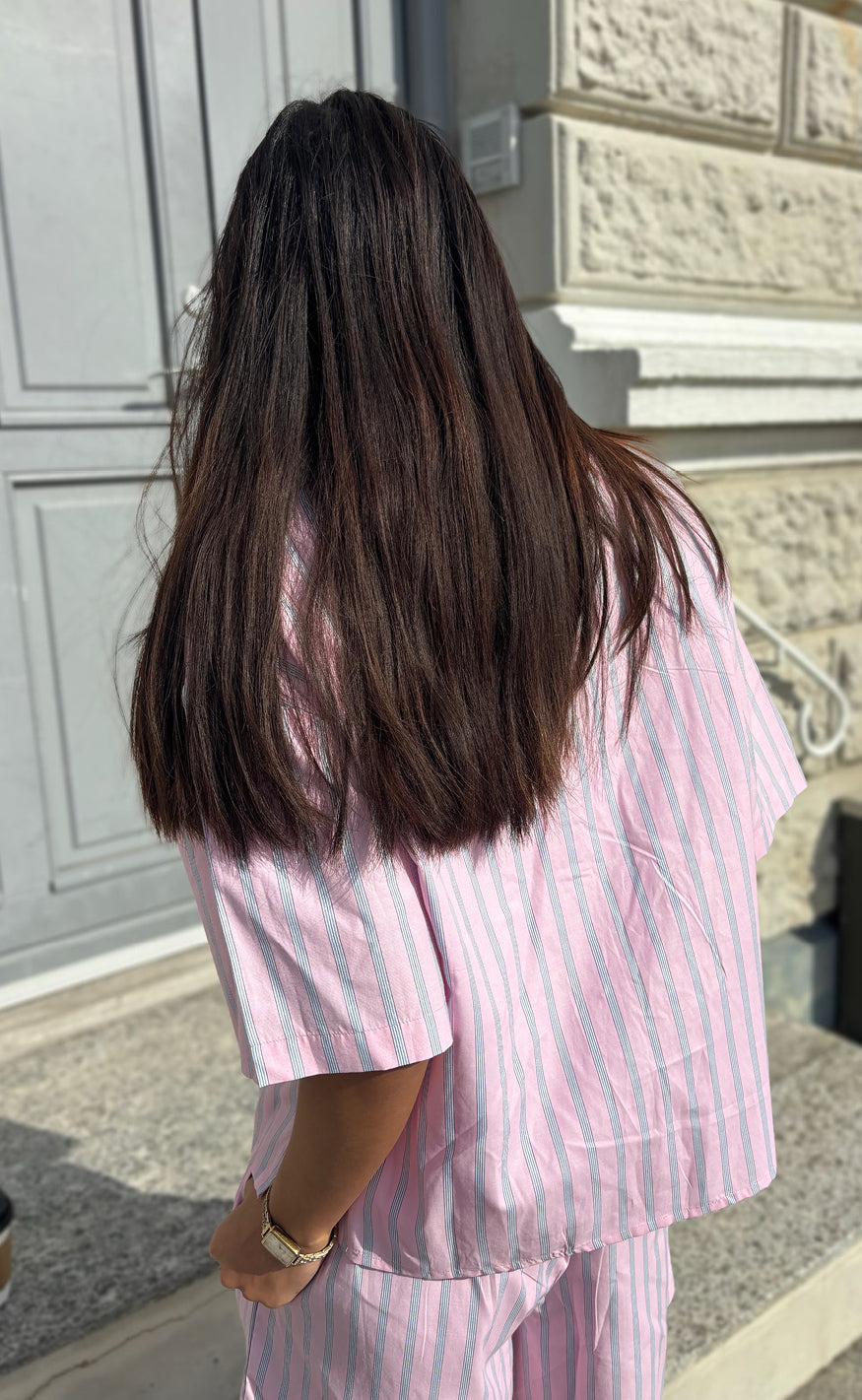 Say INA Copenhagen Skjorte - Marika - Pink Striped