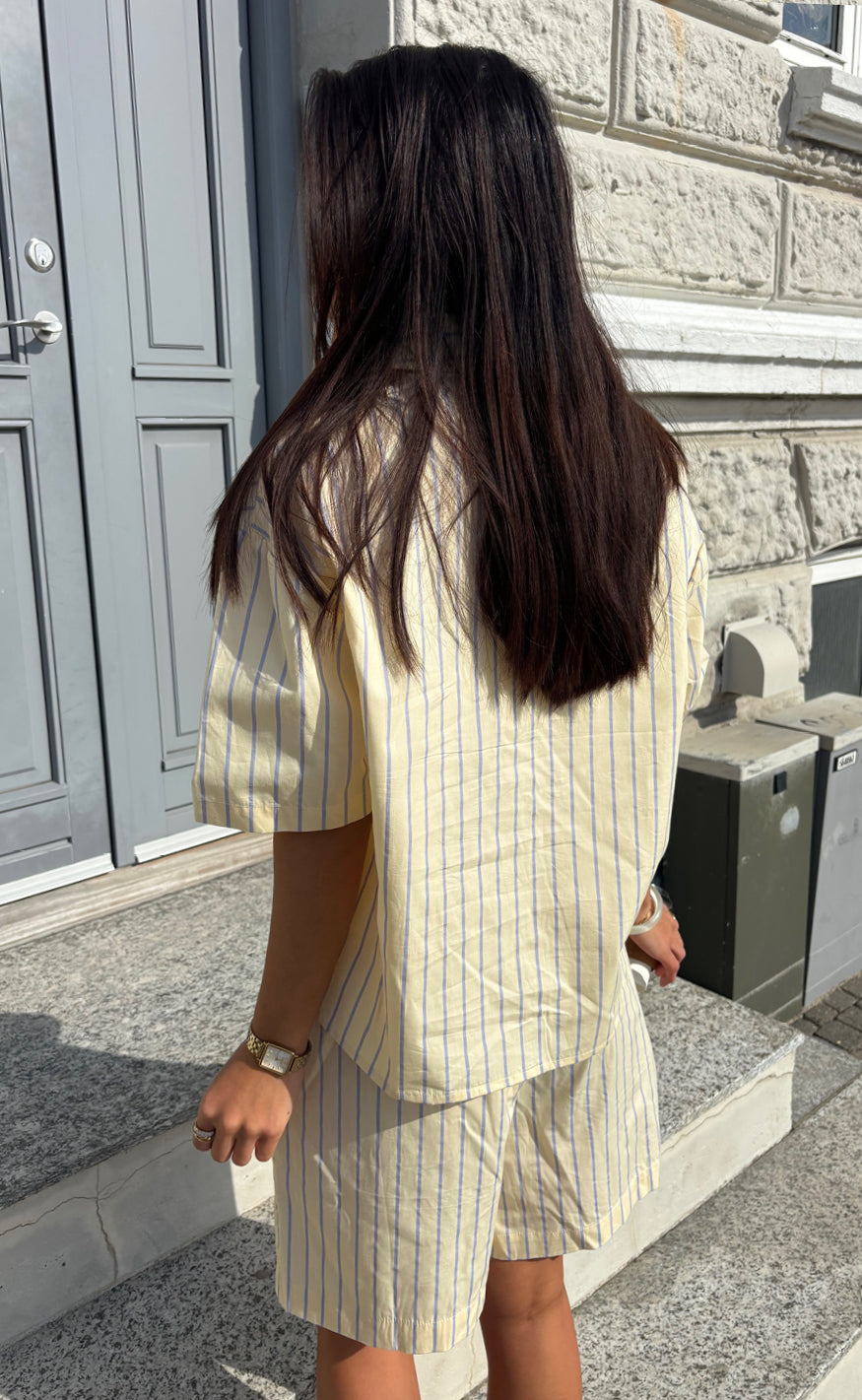 Say INA Copenhagen Skjorte - Marika - Yellow Striped