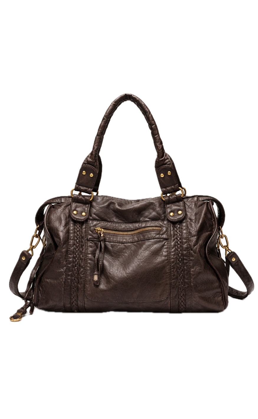 Say INA Copenhagen Veske - Cannes City - Dark Brown PU Leather