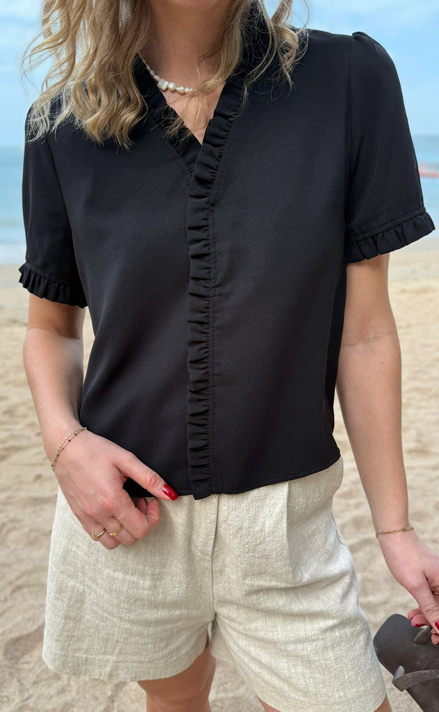 Say INA Copenhagen Topp - Catja - Black