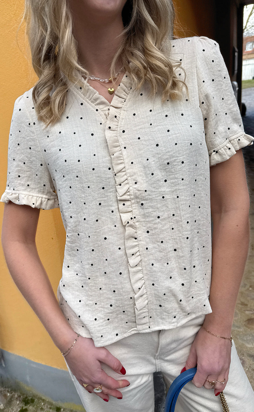 Say INA Copenhagen Topp - Catja - Black Dots