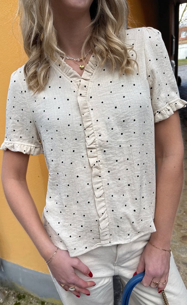 Say INA Copenhagen Topp - Catja - Black Dots