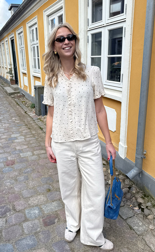 Say INA Copenhagen Topp - Catja - Black Dots