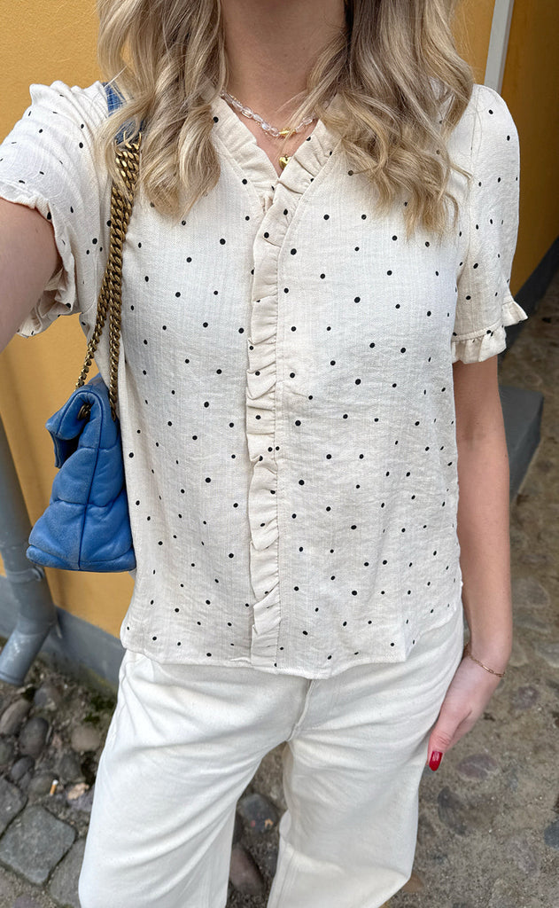 Say INA Copenhagen Topp - Catja - Black Dots