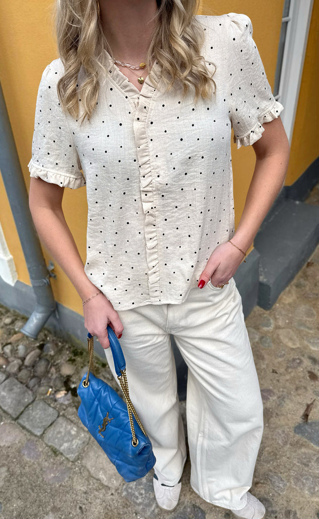 Say INA Copenhagen Topp - Catja - Black Dots