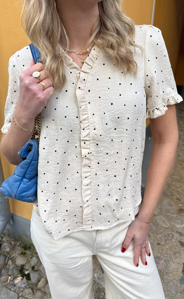 Say INA Copenhagen Topp - Catja - Black Dots