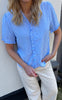 Say INA Copenhagen Topp - Catja - Blue Striped