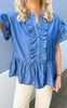 Say INA Copenhagen Topp - Freya - Denim Blue
