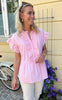 Say INA Copenhagen Topp - Freya - Pink Striped