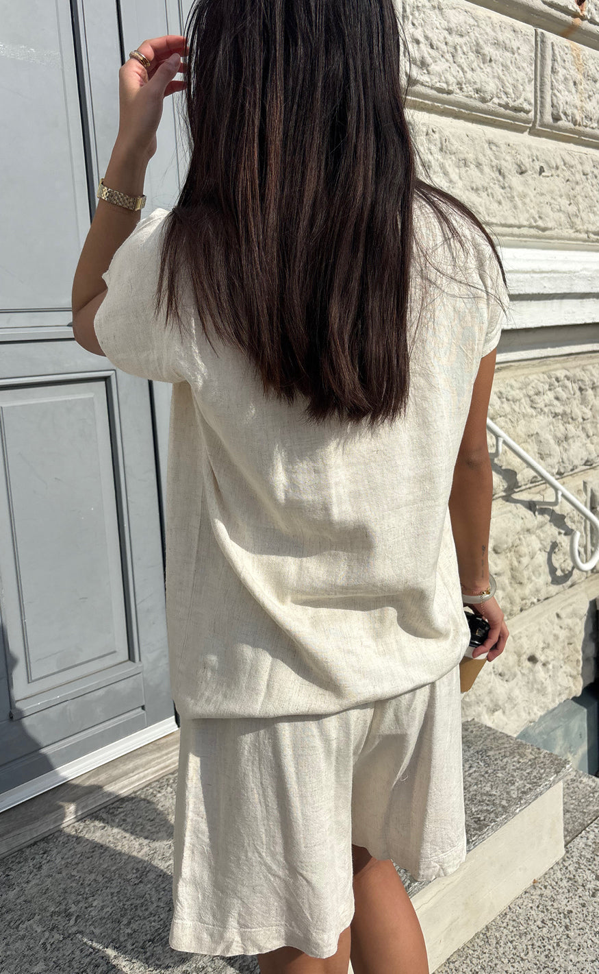 Say INA Copenhagen Topp - Laura Linen - Sand