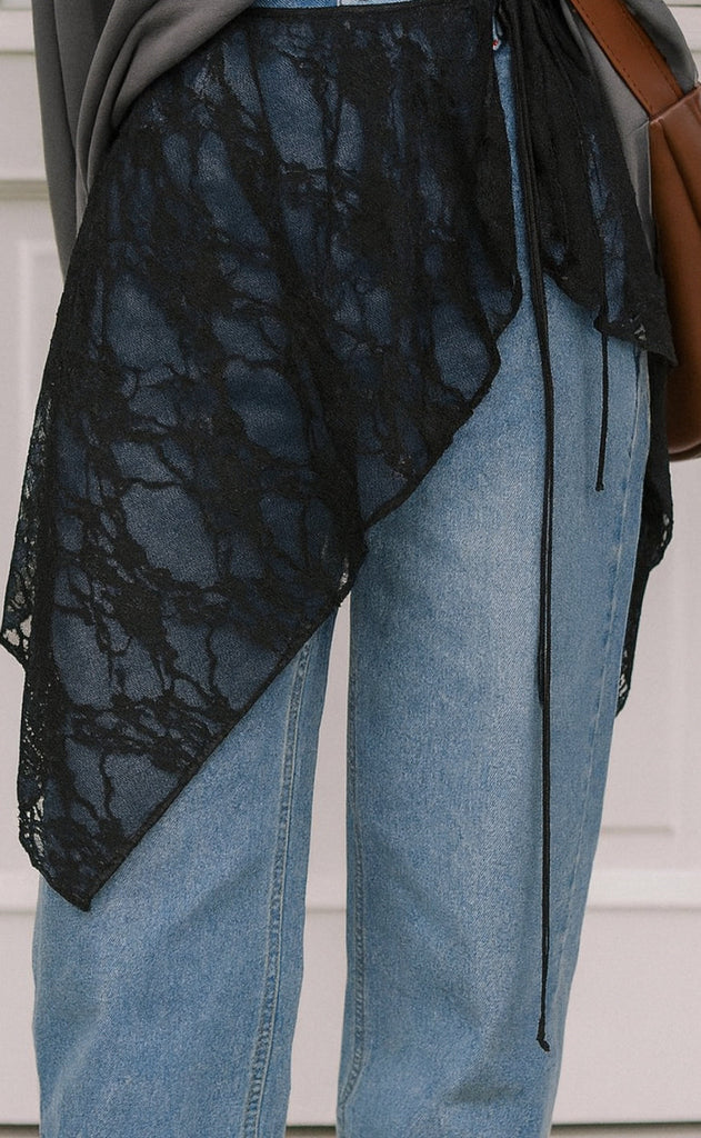 Say INA Copenhagen Skjerf / Skjørt - Cecilia Big Triangle - Black