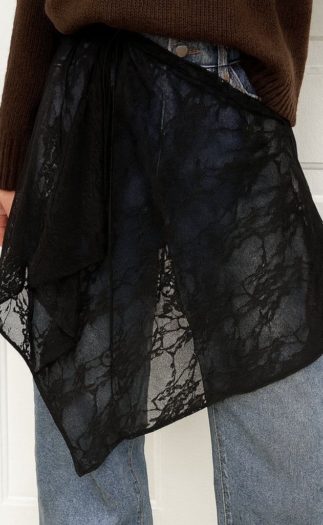 Say INA Copenhagen Skjerf / Skjørt - Cecilia Big Triangle - Black