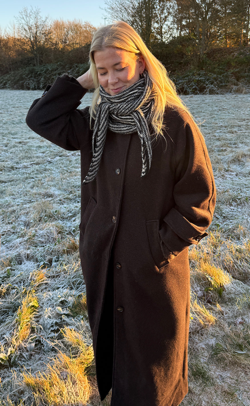 Say INA Copenhagen Tørklæde - Sophie - Black Striped