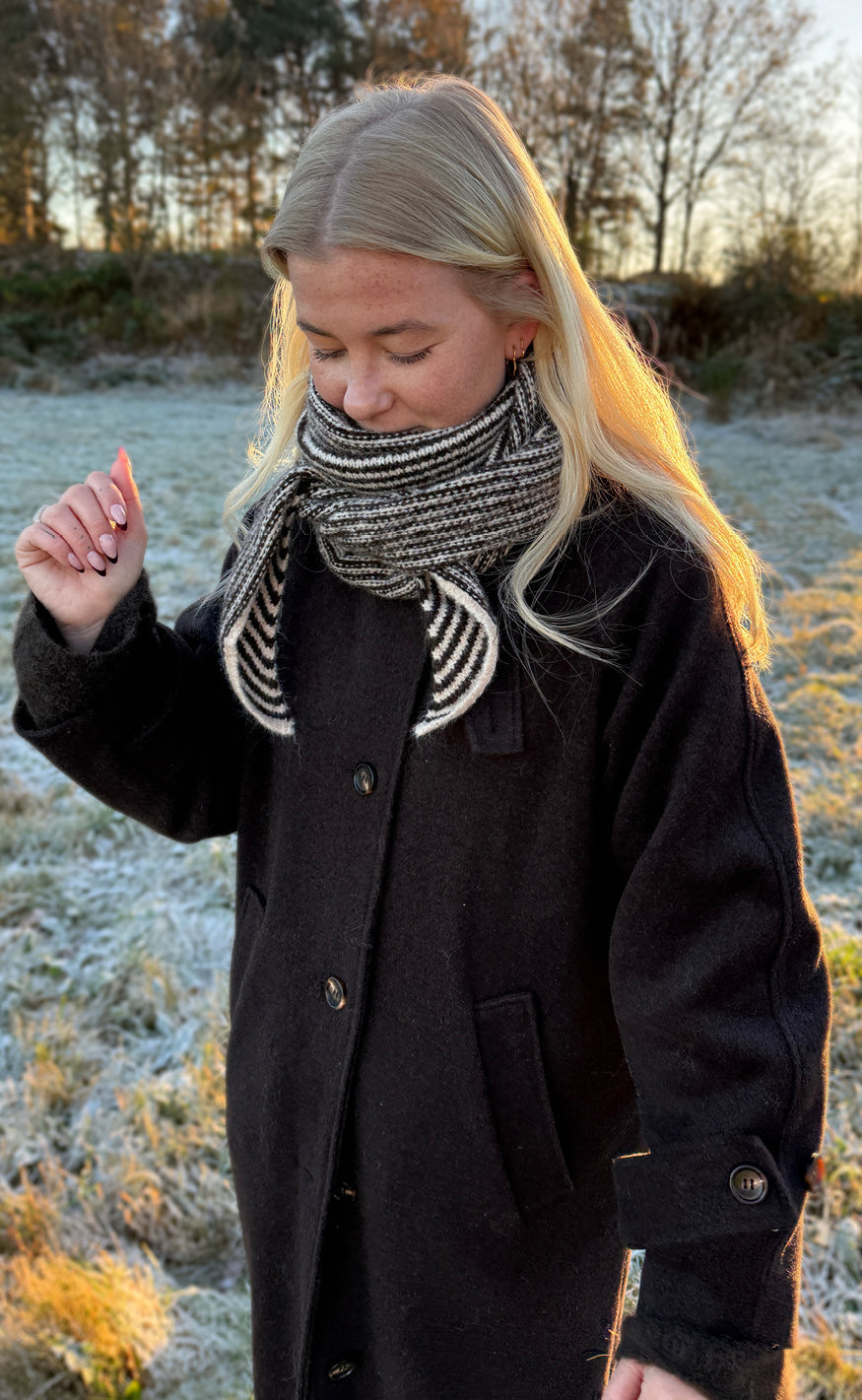 Say INA Copenhagen Tørklæde - Sophie - Brown Striped