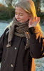 Say INA Copenhagen Skjerf - Sophie - Brown Striped