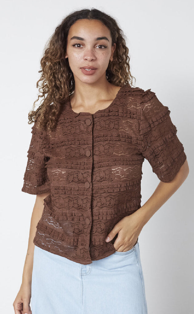 Sisters Point Bluse - Nan-Topp - Brown