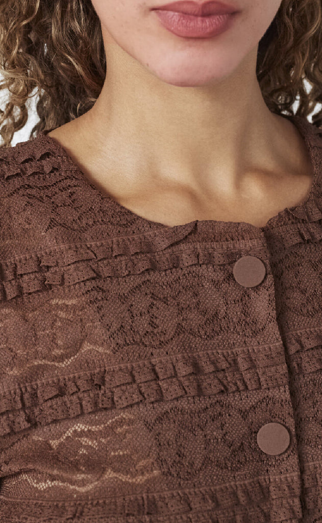 Sisters Point Bluse - Nan-Topp - Brown