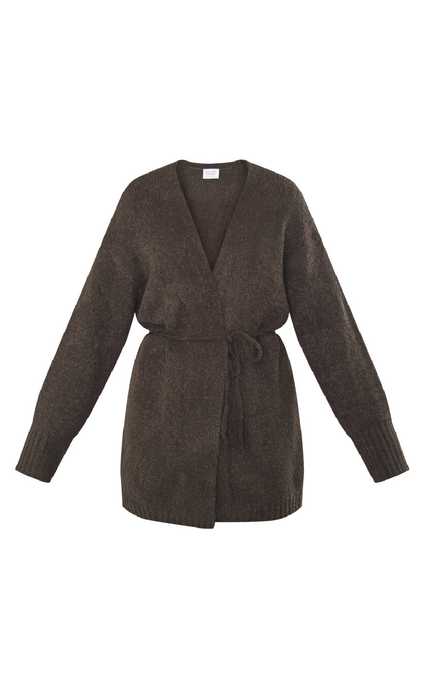 Sisters Point Cardigan -  Hemma-CA - Mocha Brown