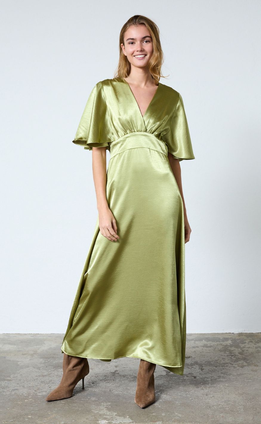 Sisters Point Kjole - GISELA-DR16 - Lime Green