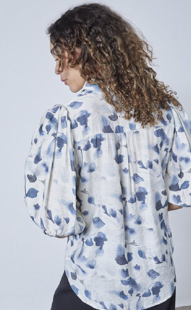 Sisters Point Skjorte - Ella-SH73 - Cream/Blue