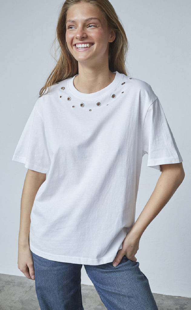 Sisters Point T-shirt - Heba-SS - White