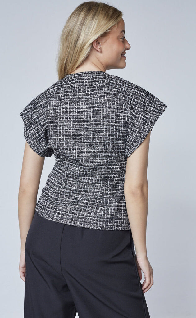 Sisters Point Vest - Evela-VE1 - Black Check