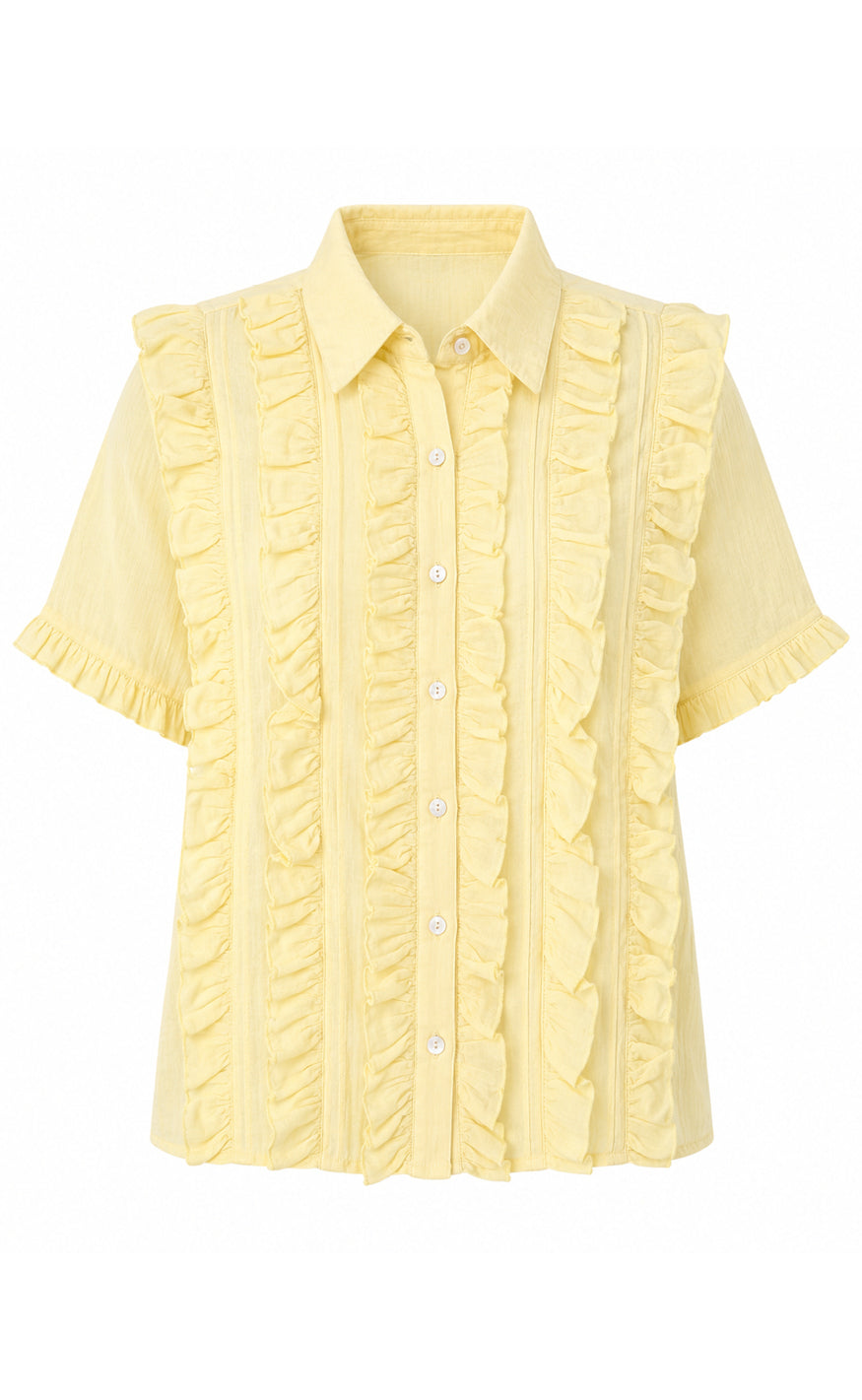 Say INA Copenhagen Skjorte - Alexandra - Light Yellow