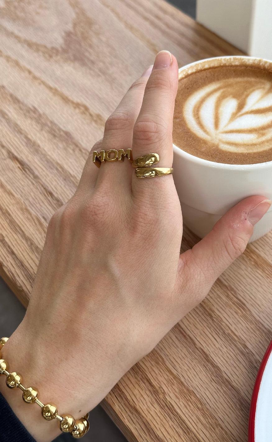 Smykkeli Copenhagen Armbånd - Chunky Bobble - Gold Colour
