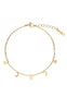 Smykkeli Copenhagen Armbånd - Porto Moon & Stars - Gold Colour