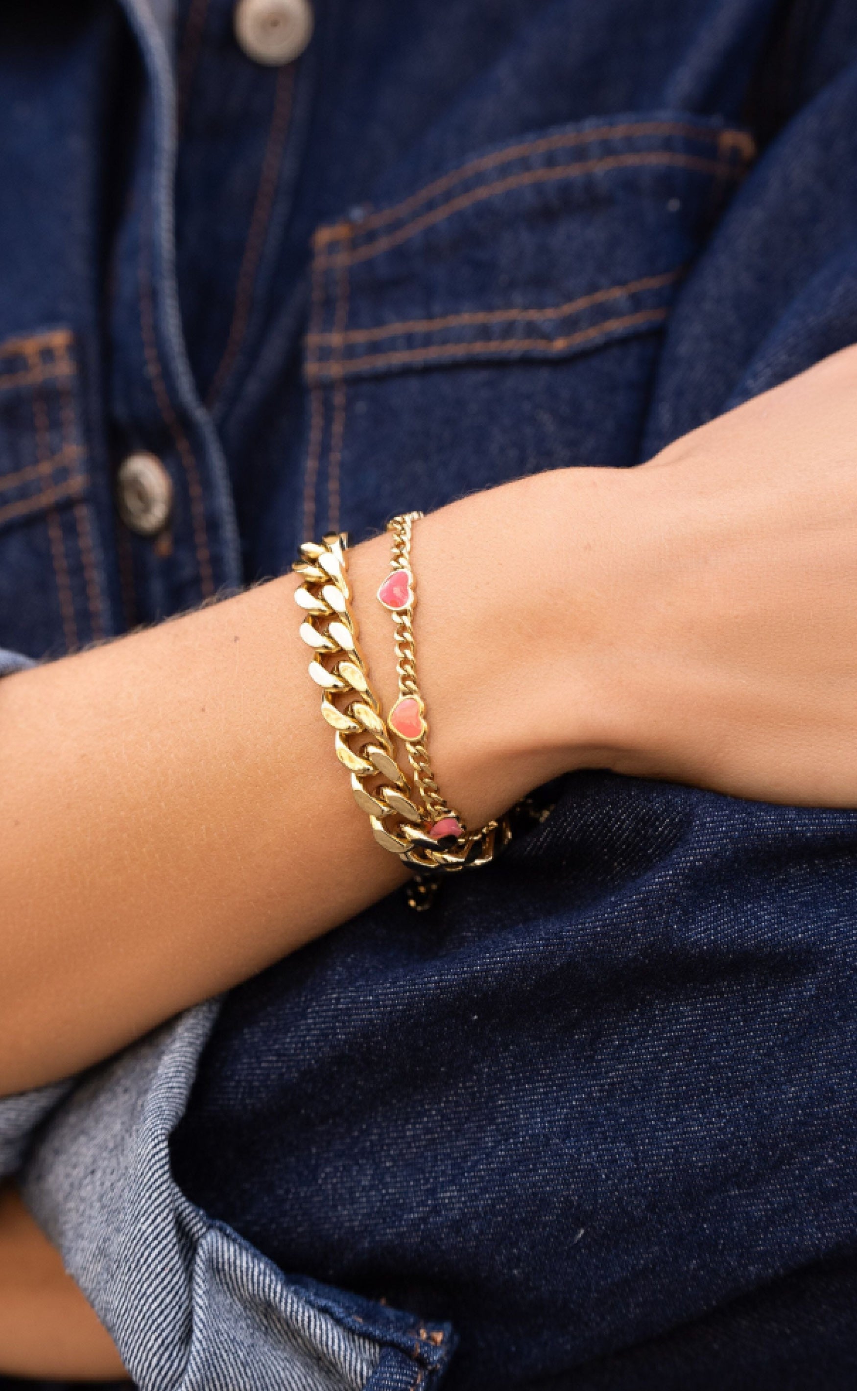 Smykkeli Copenhagen Armbånd - Venice - Gold Chain