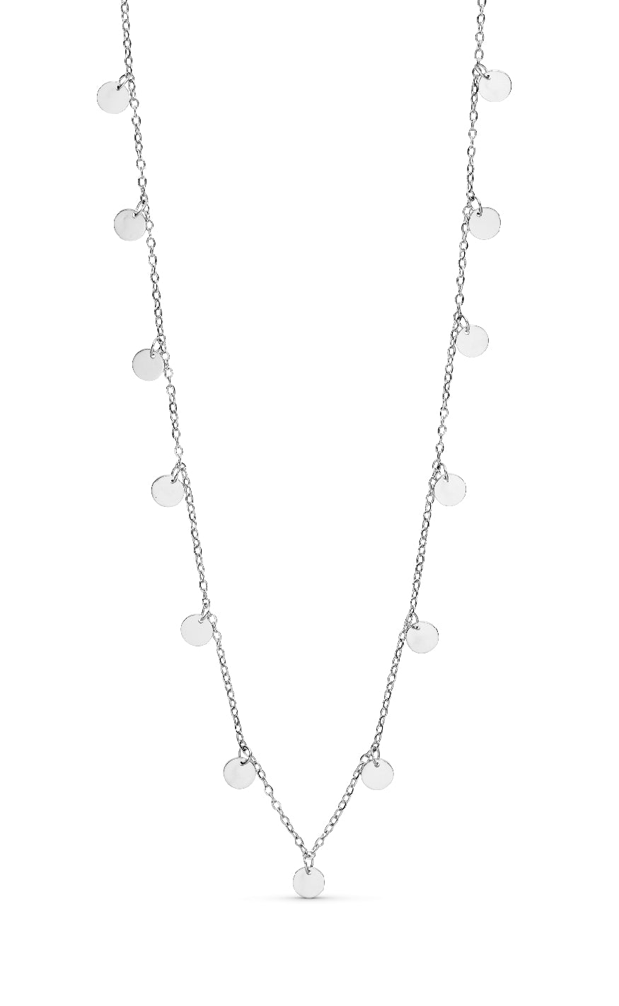 Smykkeli Copenhagen Halskæde - Shiny Drop - Silver Colour