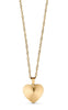 Smykkeli Copenhagen Halskjede - Textured Heart - Golden