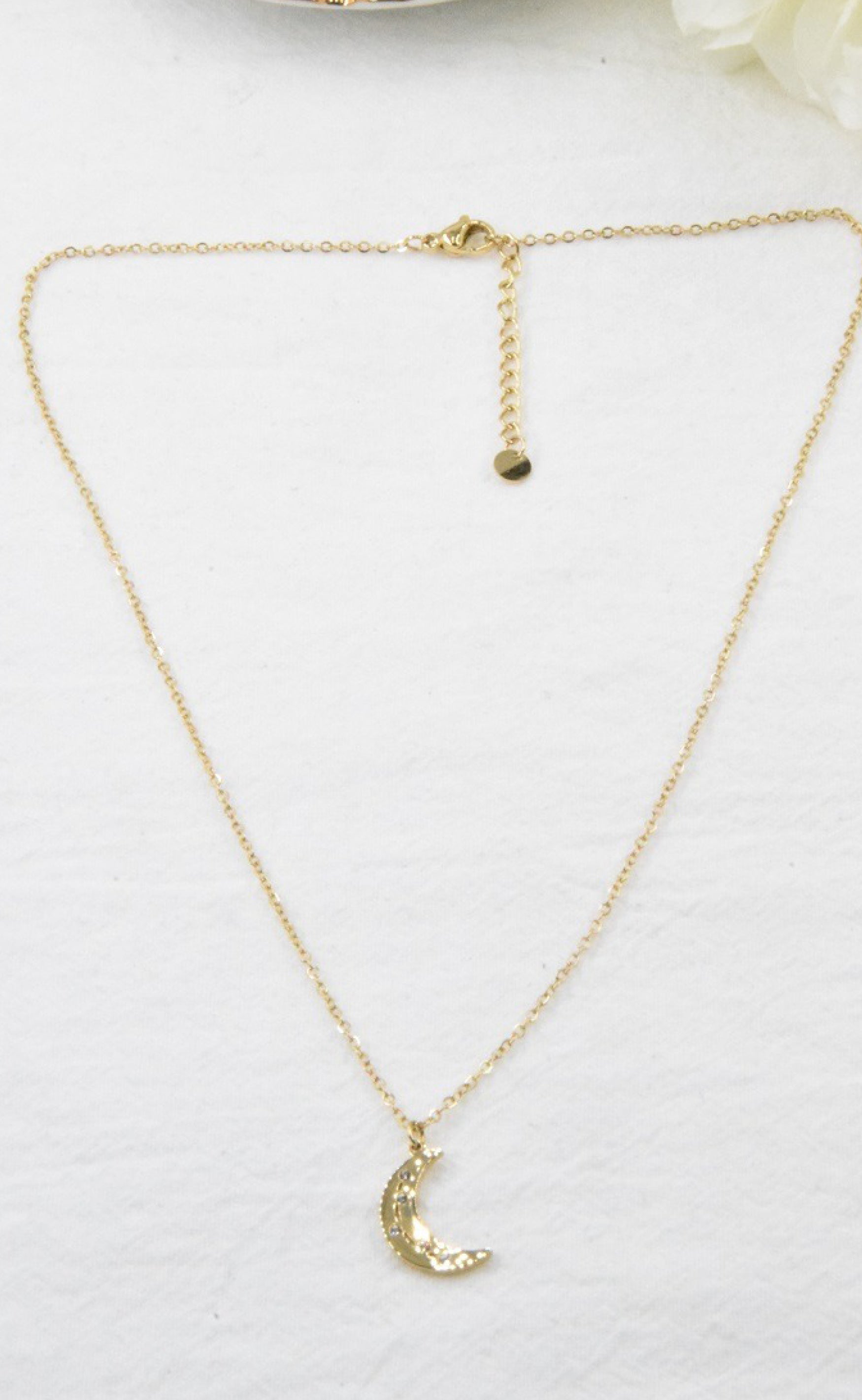 Smykkeli Copenhagen Halskjede - Toronto Moon -  Gold