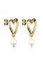 Smykkeli Copenhagen Øredobber - Bella Heart - Gold Colour