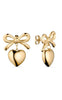 Smykkeli Copenhagen Øredobber - Heart Bow - Gold Colour