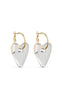 Smykkeli Copenhagen Øredobber - Heartflame - Gold / Clear