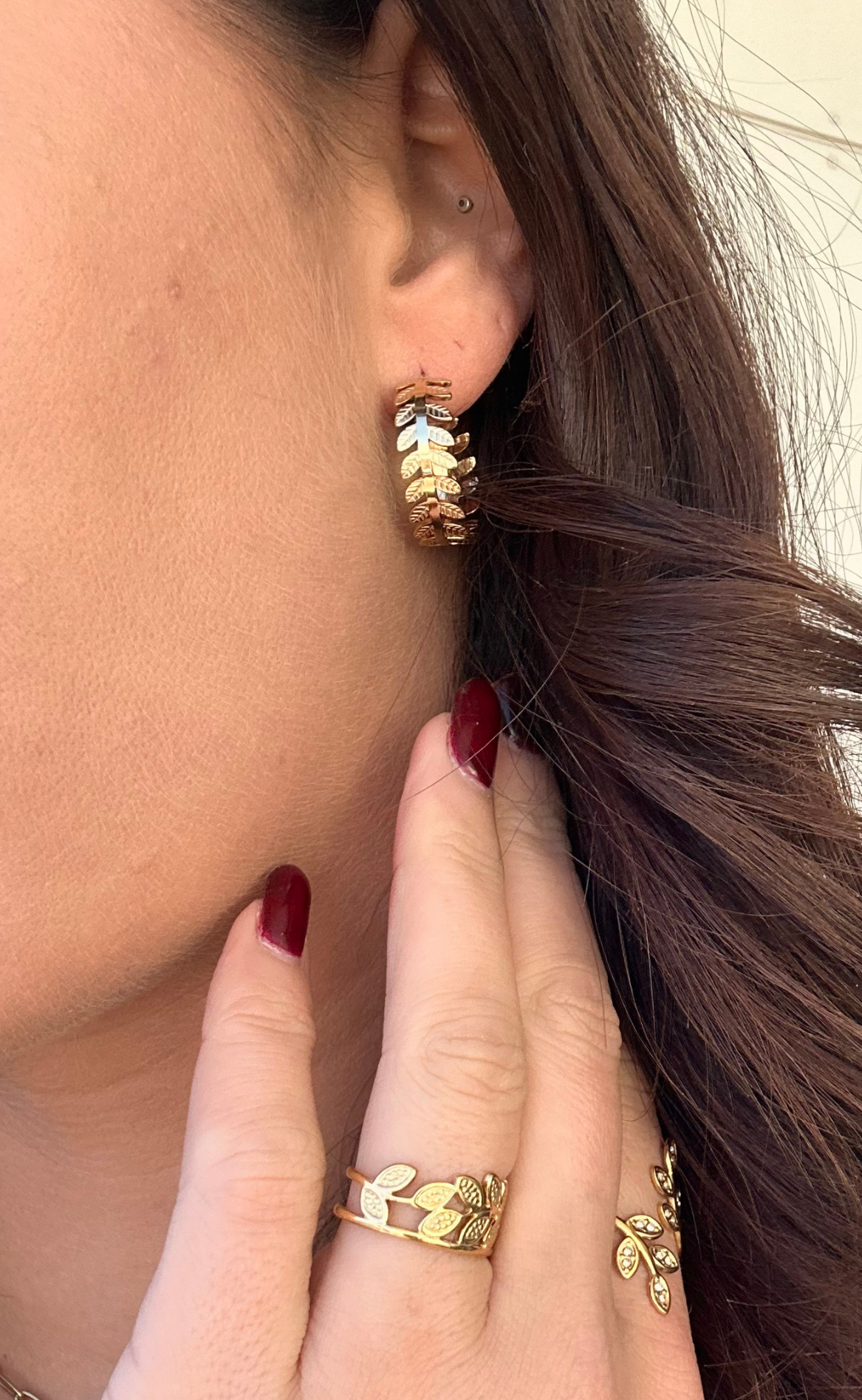 Smykkeli Copenhagen Øreringer / Hoops - Malaga - Gold