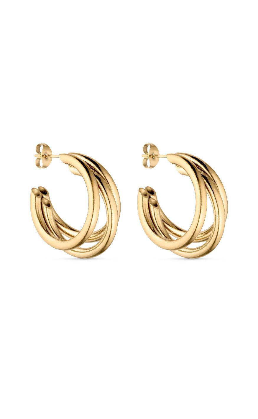 Smykkeli Copenhagen Øreringe / Hoops - Sevilla - Gold Colour