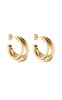 Smykkeli Copenhagen Øredobber / Hoops - Sevilla - Gold Colour