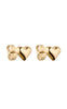 Smykkeli Copenhagen Øredobber - Houston Heart - Gold Colour