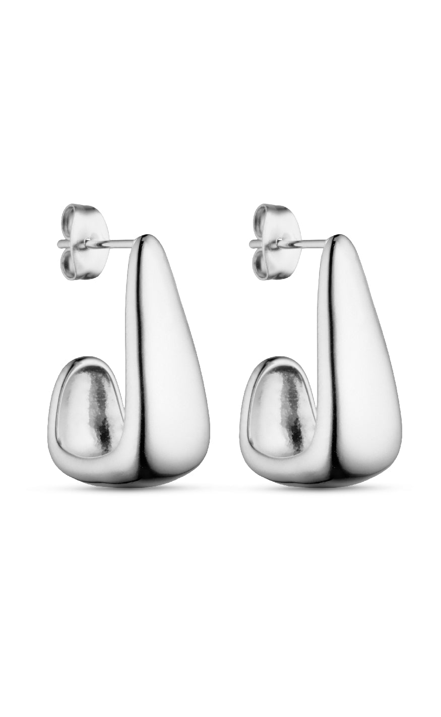 Smykkeli Copenhagen Øreringe - Monaco - Silver Colour