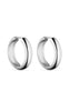 Smykkeli Copenhagen Øredobber - Plain Chunky Hoops - Silver Colour