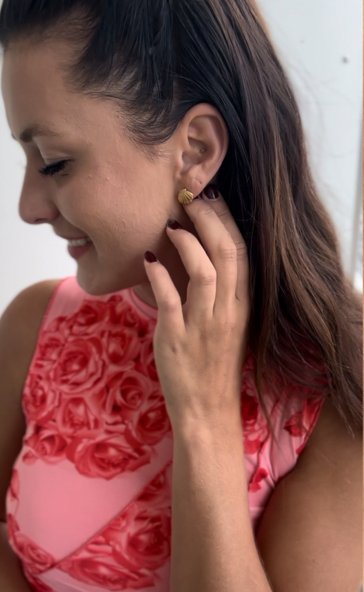 Smykkeli Copenhagen Øreringer - Shell - Gold Colour